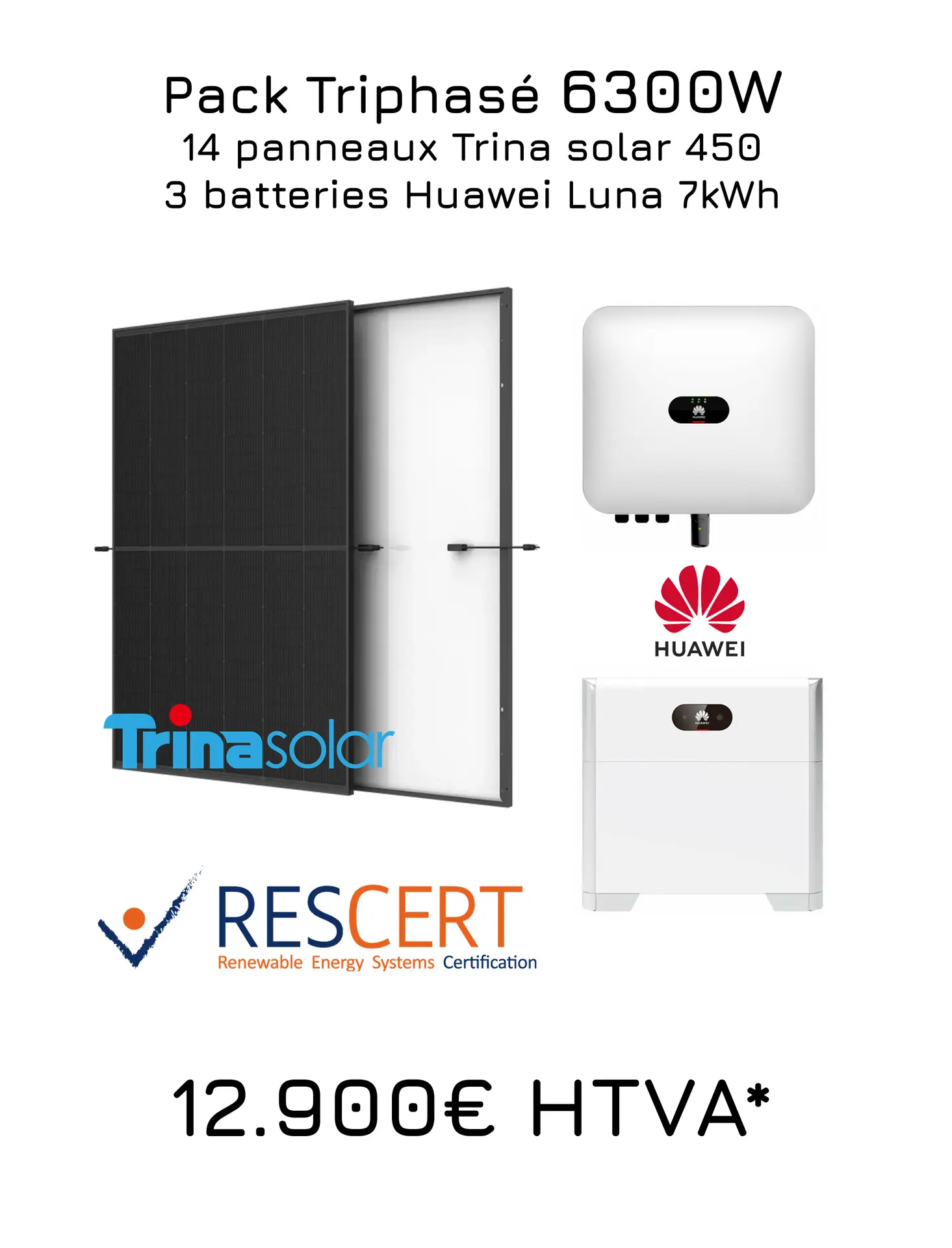 Pack panneaux Trina + batterie SolaX – Bruxelles