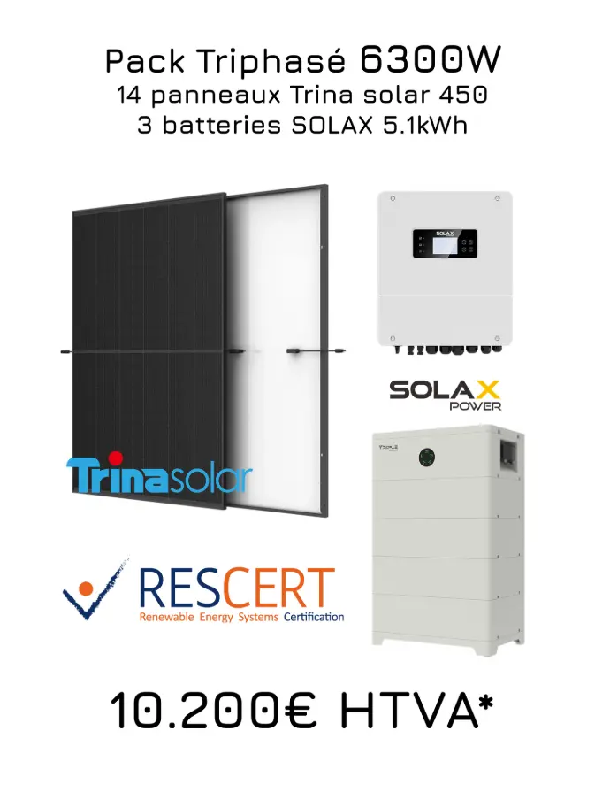 Pack solaire avec batterie SolaX – installation Bruxelles